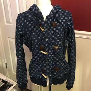 Navy/silver toggle hoodie Billabong